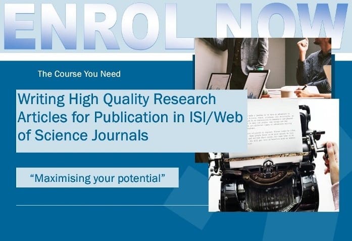 Writing High Quality Research Articles